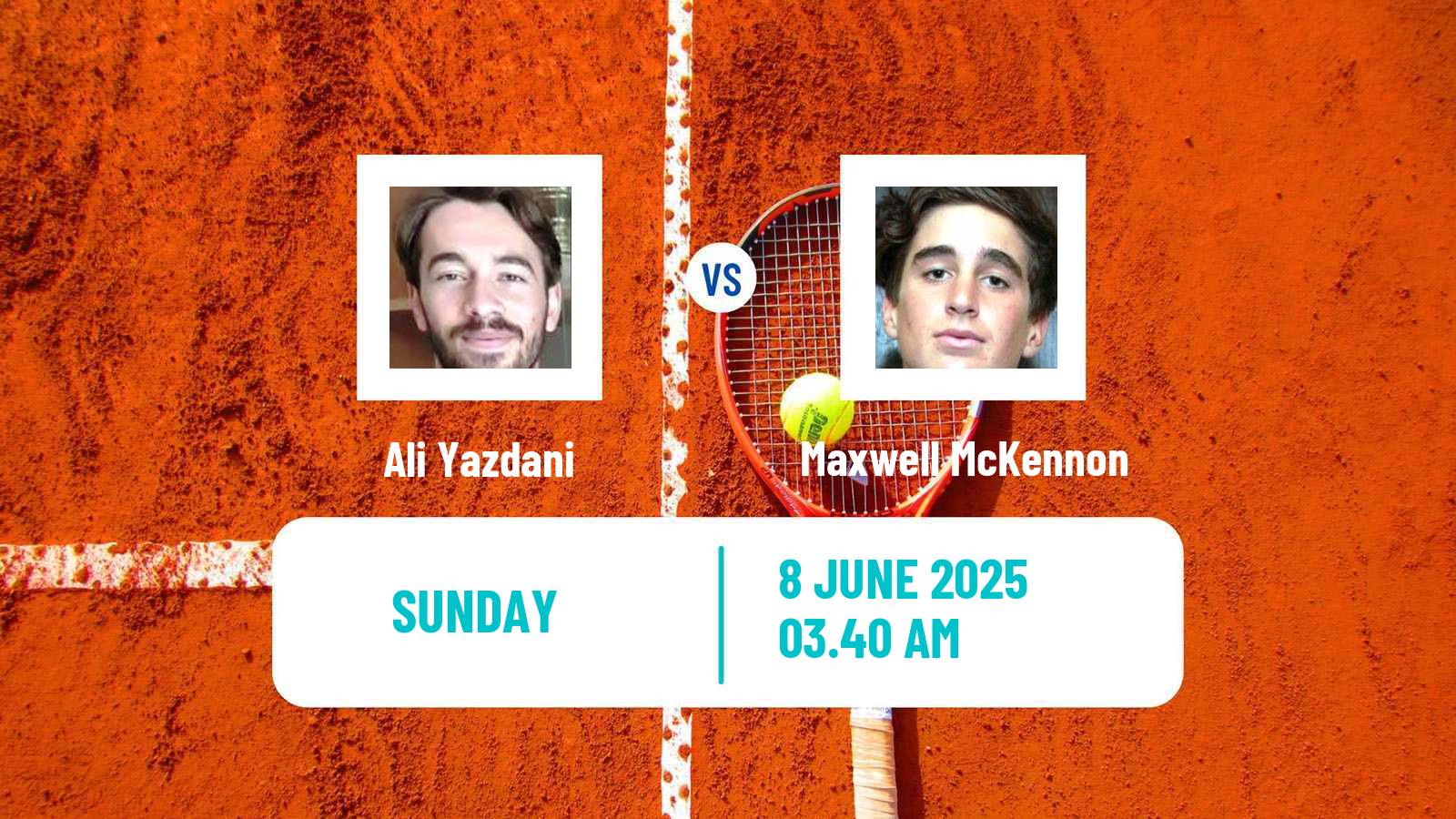 Tennis ITF M15 Kayseri 2 Men Ali Yazdani - Maxwell McKennon
