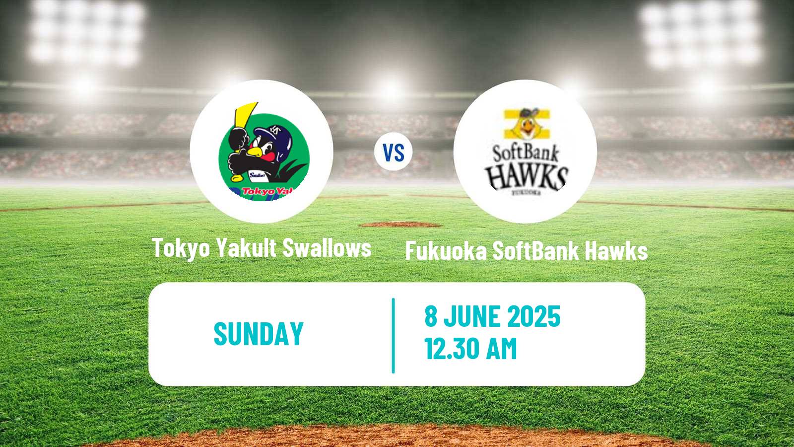 Baseball NPB Tokyo Yakult Swallows - Fukuoka SoftBank Hawks