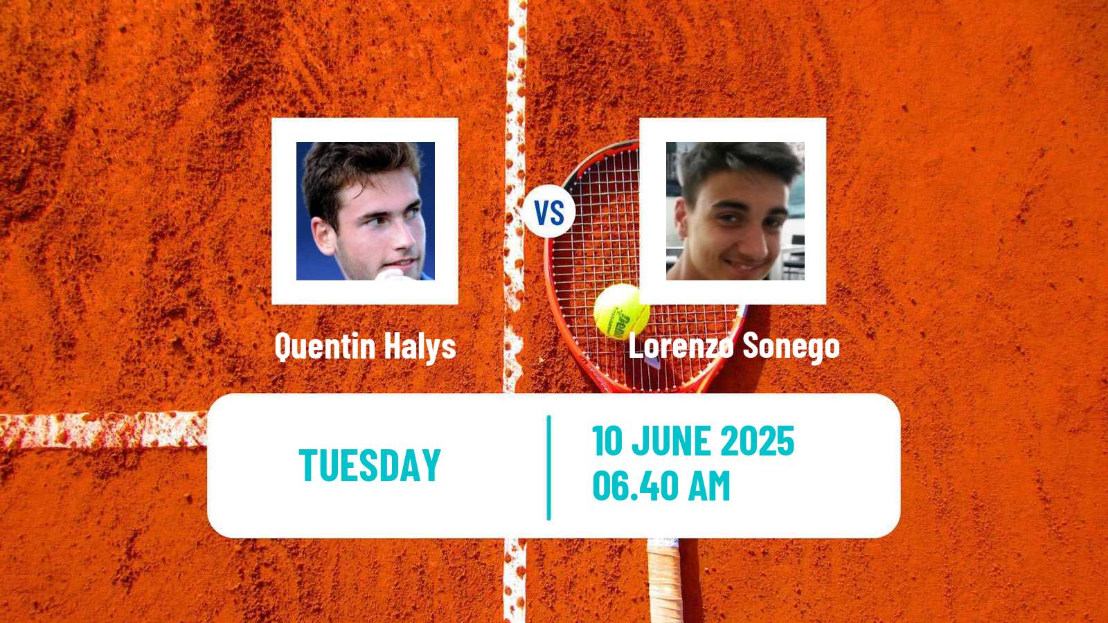 Tennis ATP Stuttgart Quentin Halys - Lorenzo Sonego