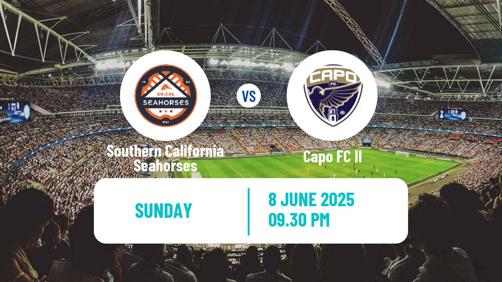 Soccer USL League Two Southern California Seahorses - Capo II