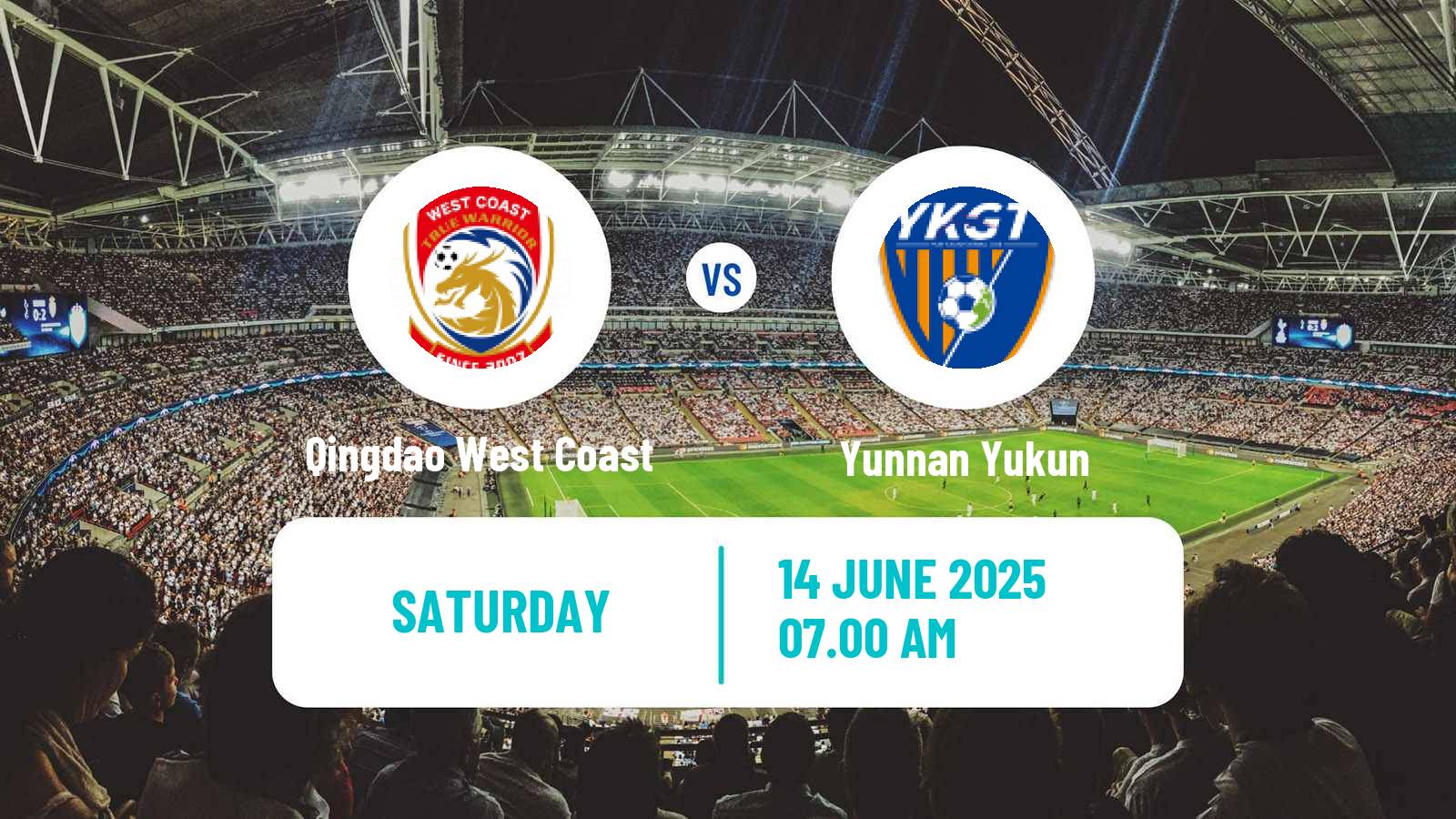 Soccer Chinese Super League Qingdao West Coast - Yunnan Yukun