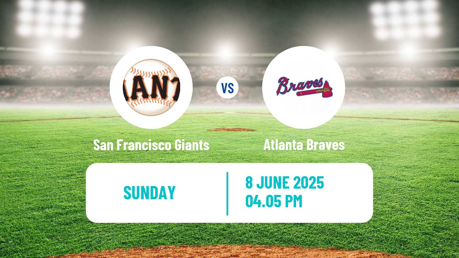 Baseball MLB San Francisco Giants - Atlanta Braves