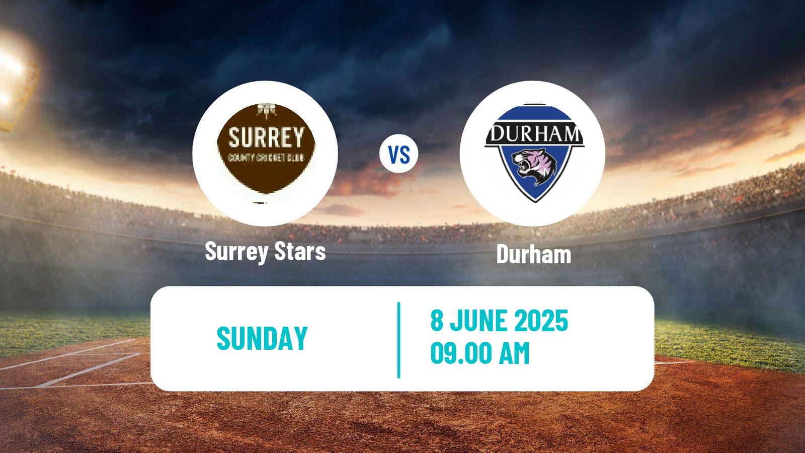 Cricket Vitality Blast Women Surrey Stars - Durham