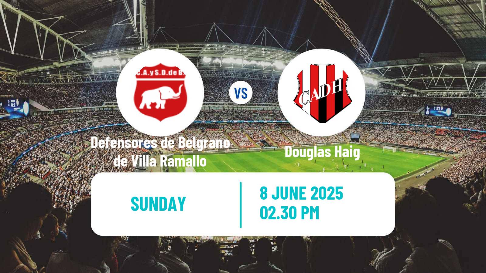 Soccer Argentinian Torneo Federal Defensores de Belgrano de Villa Ramallo - Douglas Haig