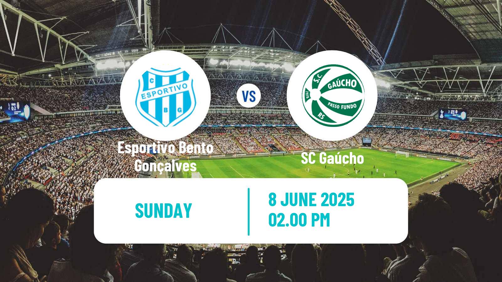 Soccer Brazilian Campeonato Gaucho 2 Esportivo Bento Gonçalves - Gaúcho