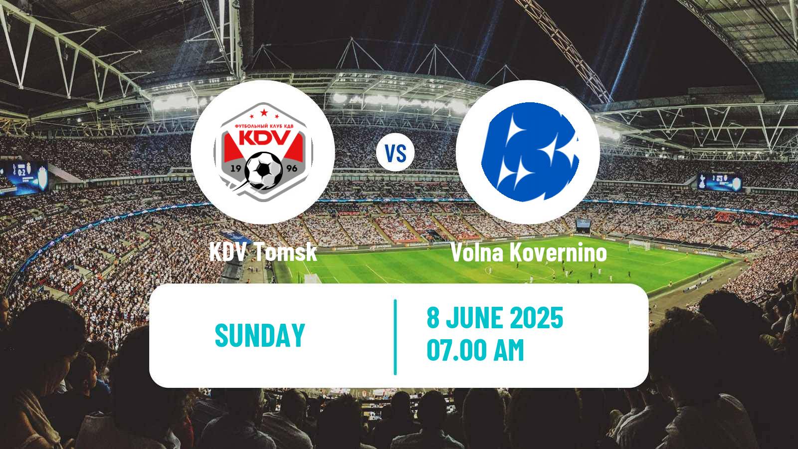 Soccer  FNL 2 Division B Group 4 KDV Tomsk - Volna Kovernino