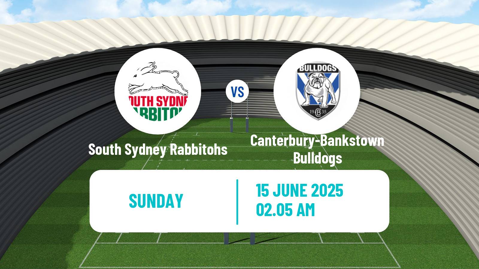 Rugby league Australian NRL South Sydney Rabbitohs - Canterbury-Bankstown Bulldogs