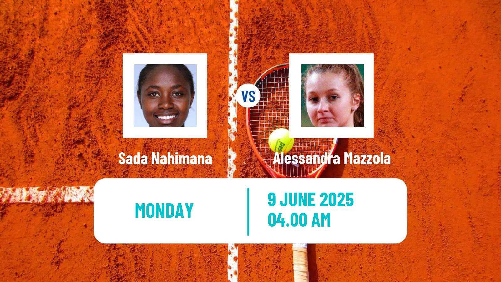 Tennis Grado Challenger Women Sada Nahimana - Alessandra Mazzola
