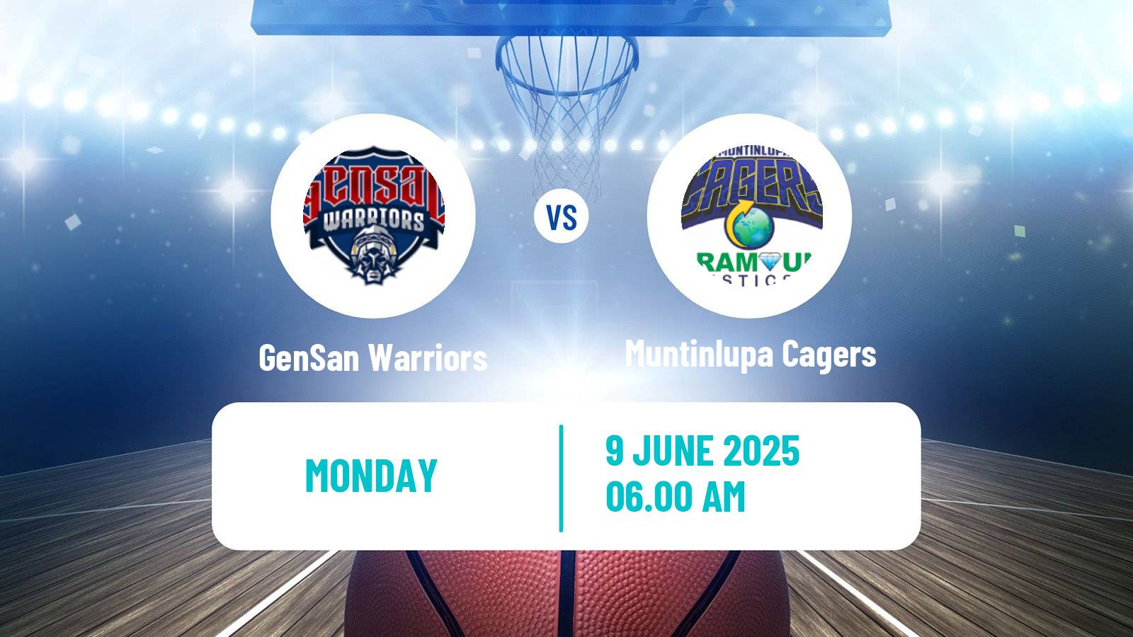 Basketball Philippines MBPL  GenSan Warriors - Muntinlupa Cagers