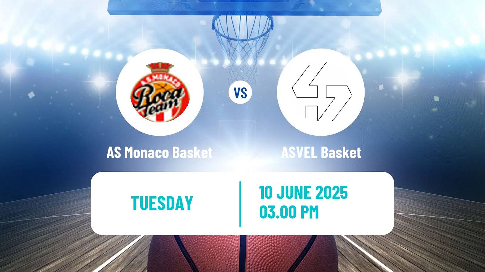 Basketball French LNB AS Monaco Basket - ASVEL Basket
