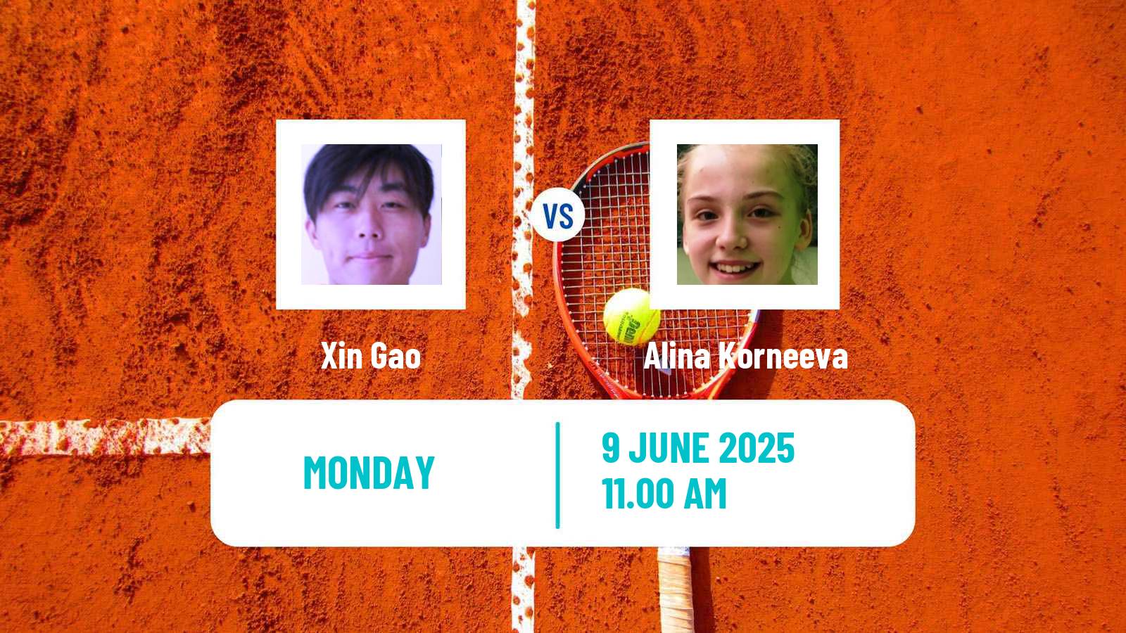Tennis Valencia Challenger Women Xin Gao - Alina Korneeva