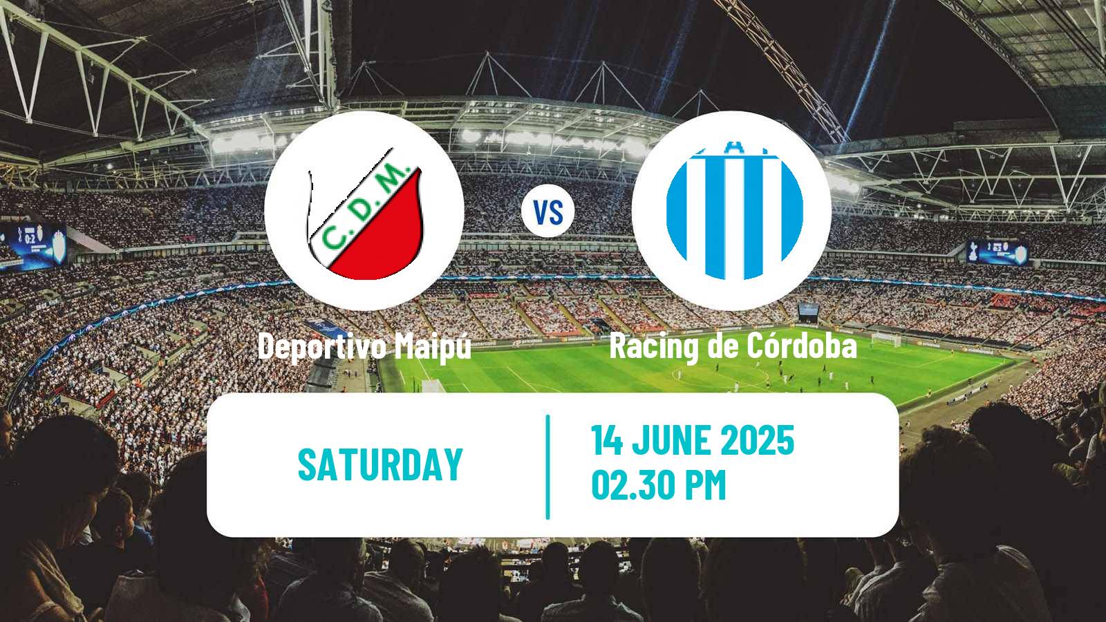 Soccer Argentinian Primera Nacional Deportivo Maipú - Racing de Córdoba