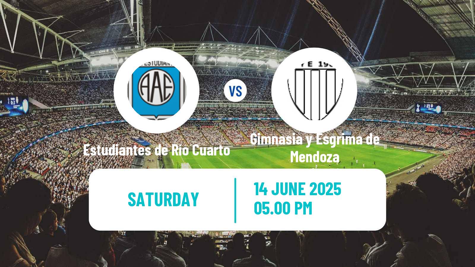 Football Argentinian Primera Nacional Estudiantes de Río Cuarto - Gimnasia y Esgrima de Mendoza