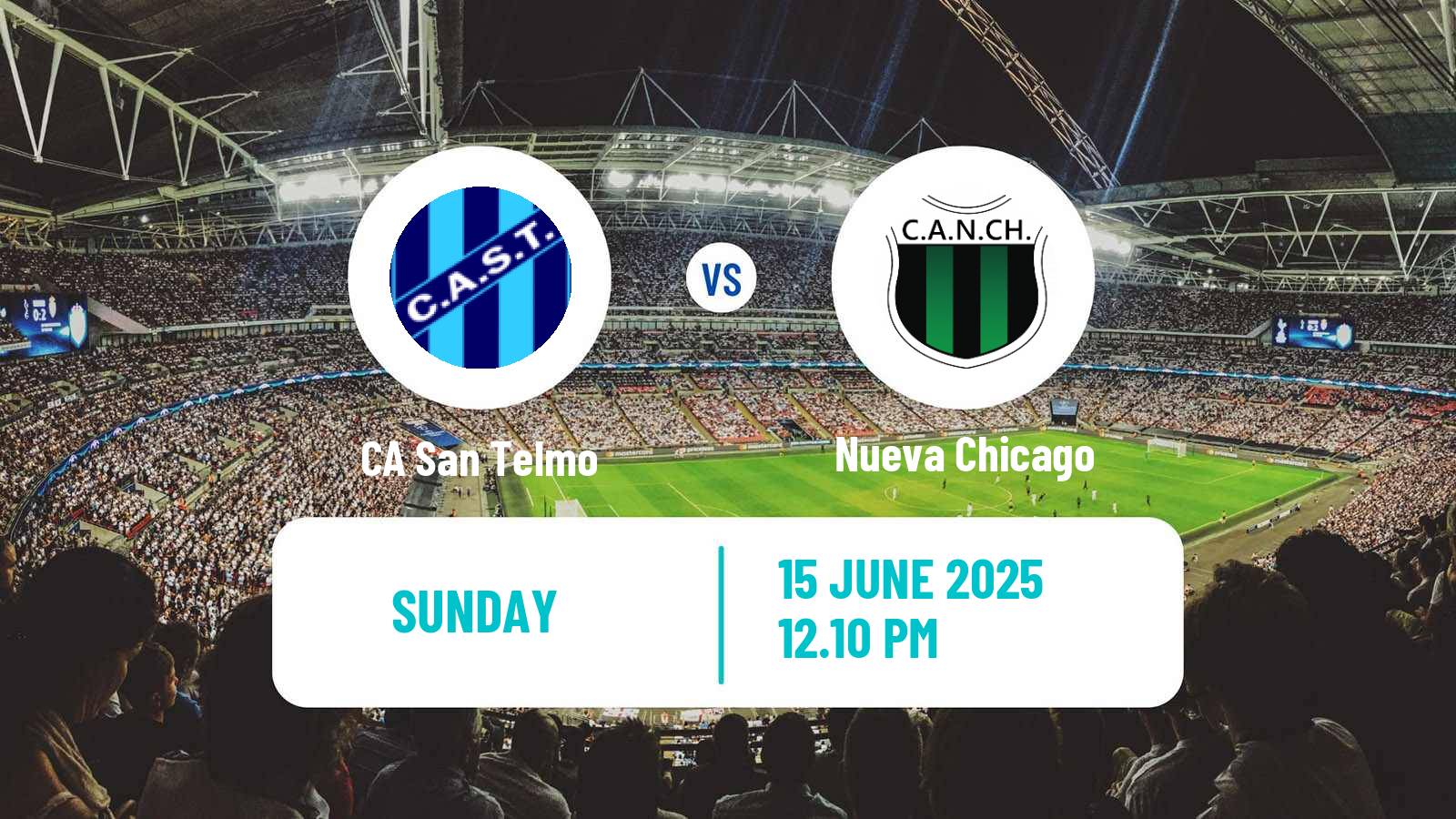 Soccer Argentinian Primera Nacional San Telmo - Nueva Chicago