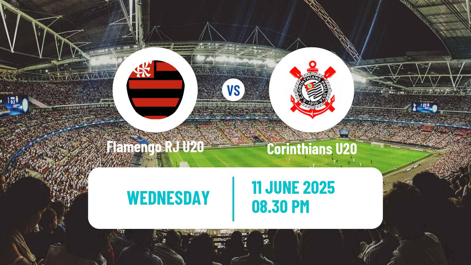 Soccer Brasileiro U20 Flamengo RJ U20 - Corinthians U20