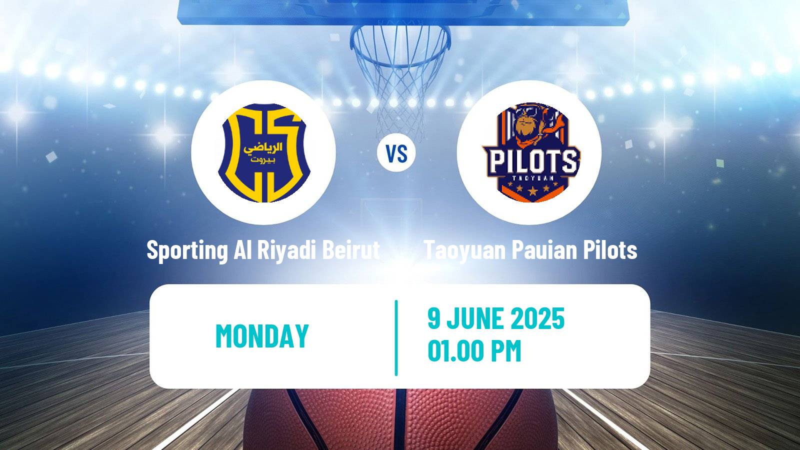 Basketball Asia Champions League Basketball Sporting Al Riyadi Beirut - Taoyuan Pauian Pilots