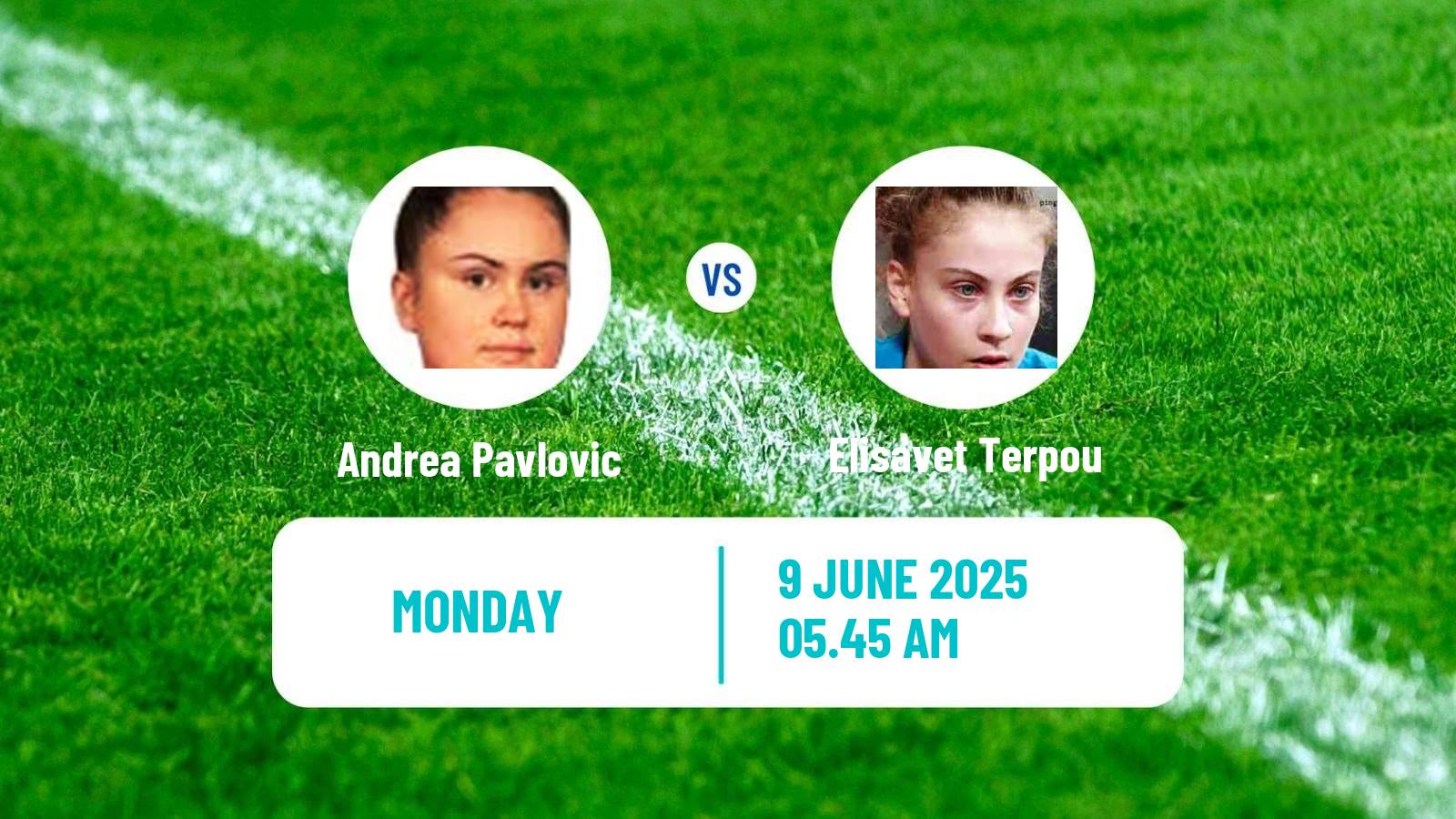 Table tennis Wtt Contender Skopje Women Andrea Pavlovic - Elisavet Terpou