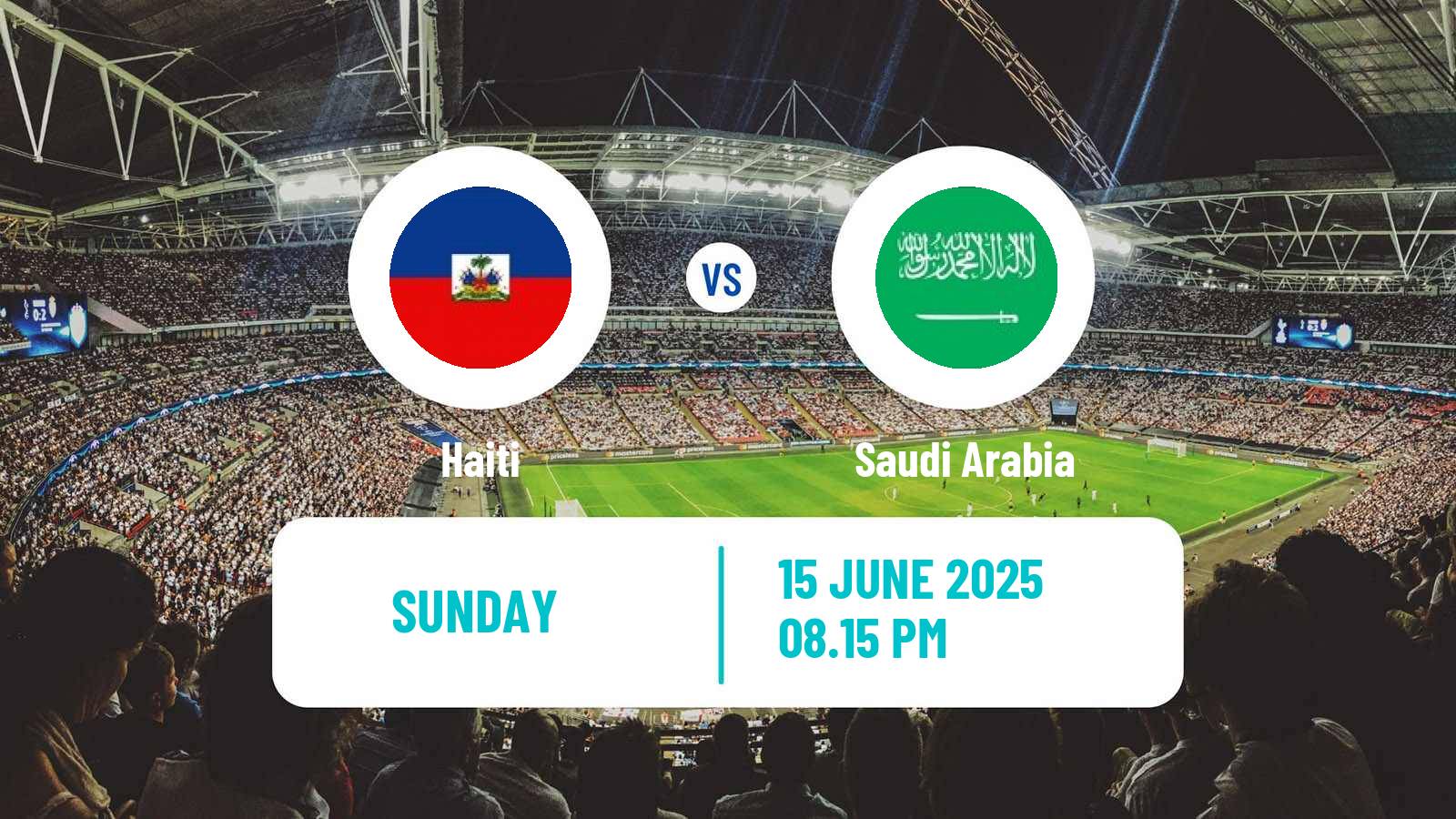 Soccer Gold Cup Haiti - Saudi Arabia