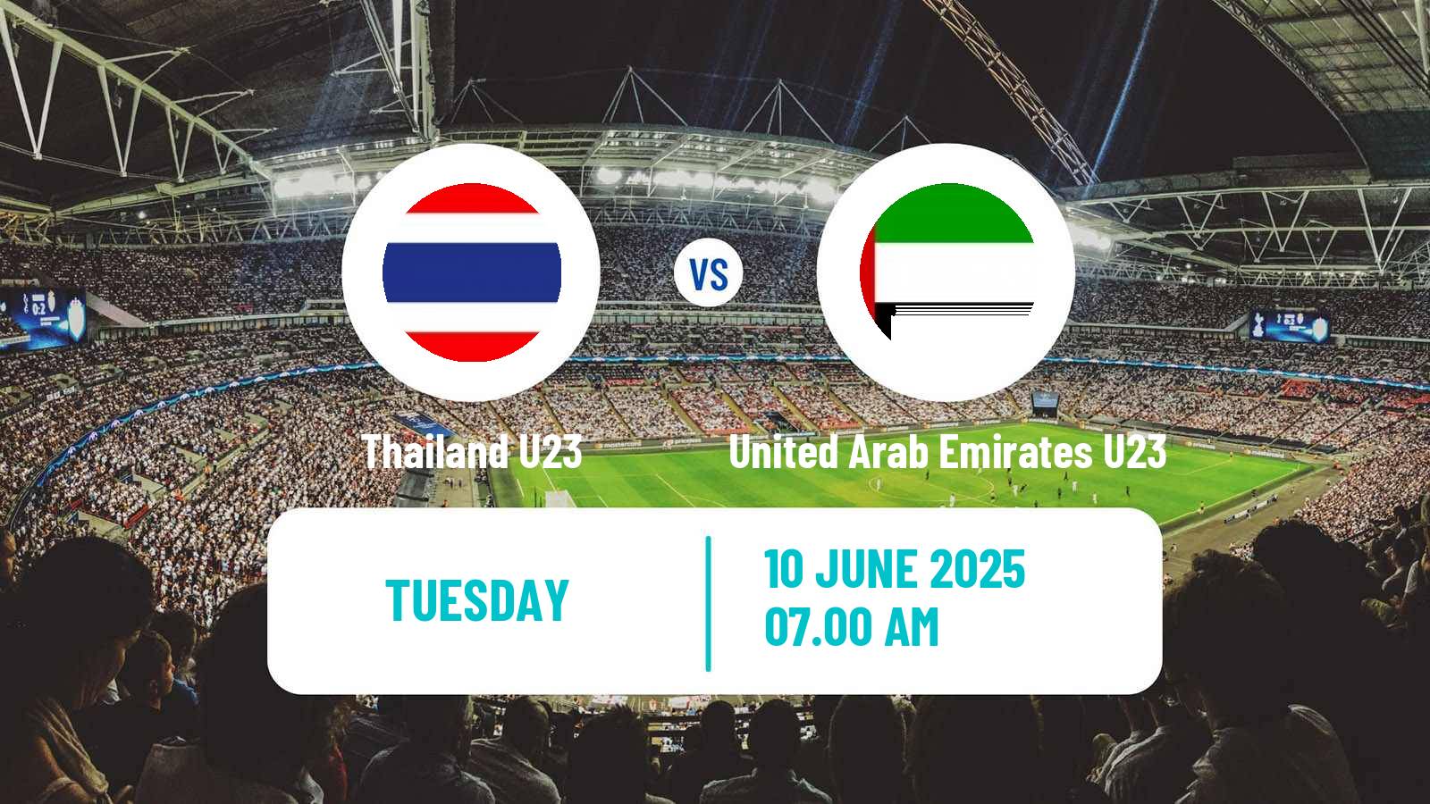 Soccer Friendly Thailand U23 - United Arab Emirates U23