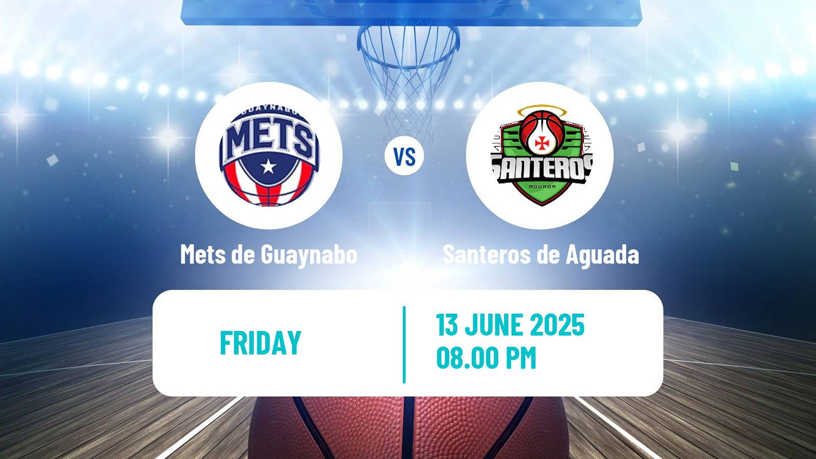 Basketball Puerto Rican BSN Mets de Guaynabo - Santeros de Aguada