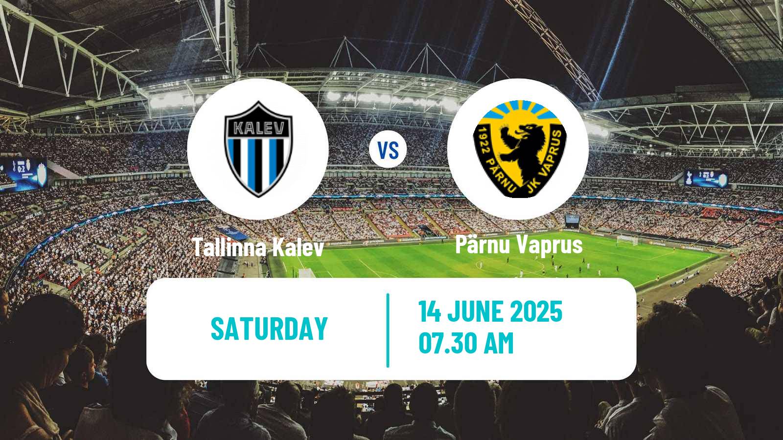 Soccer Estonian Meistriliiga Tallinna Kalev - Pärnu Vaprus
