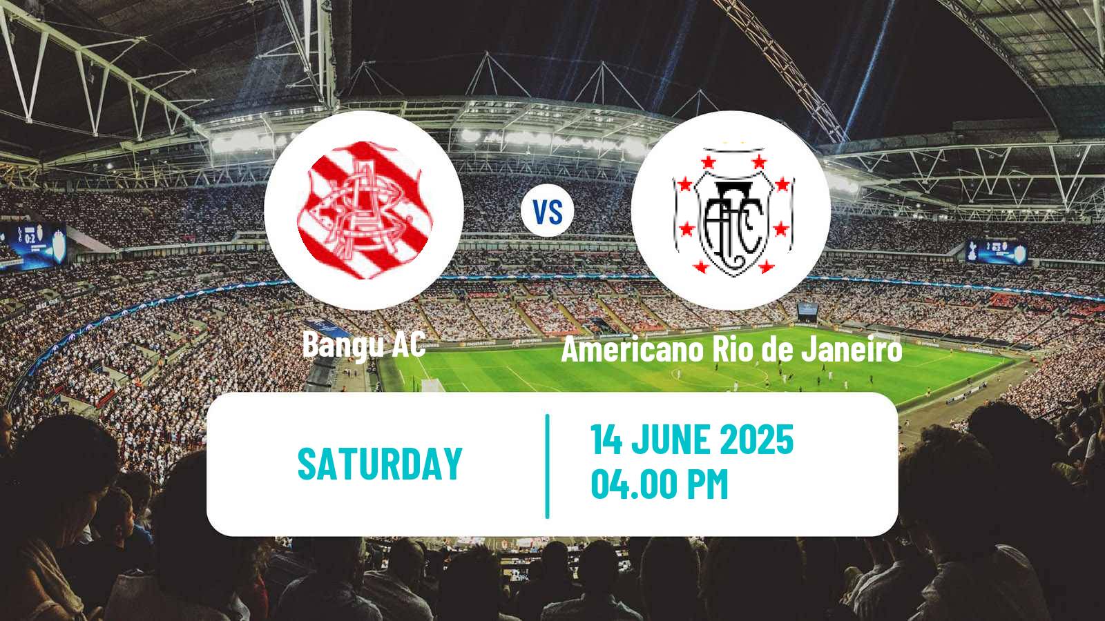Soccer Brazilian Campeonato Carioca 2 Bangu - Americano Rio de Janeiro