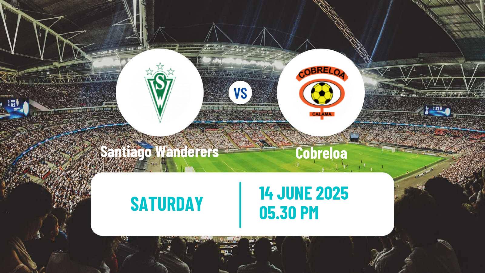 Football Chilean Primera B Santiago Wanderers - Cobreloa