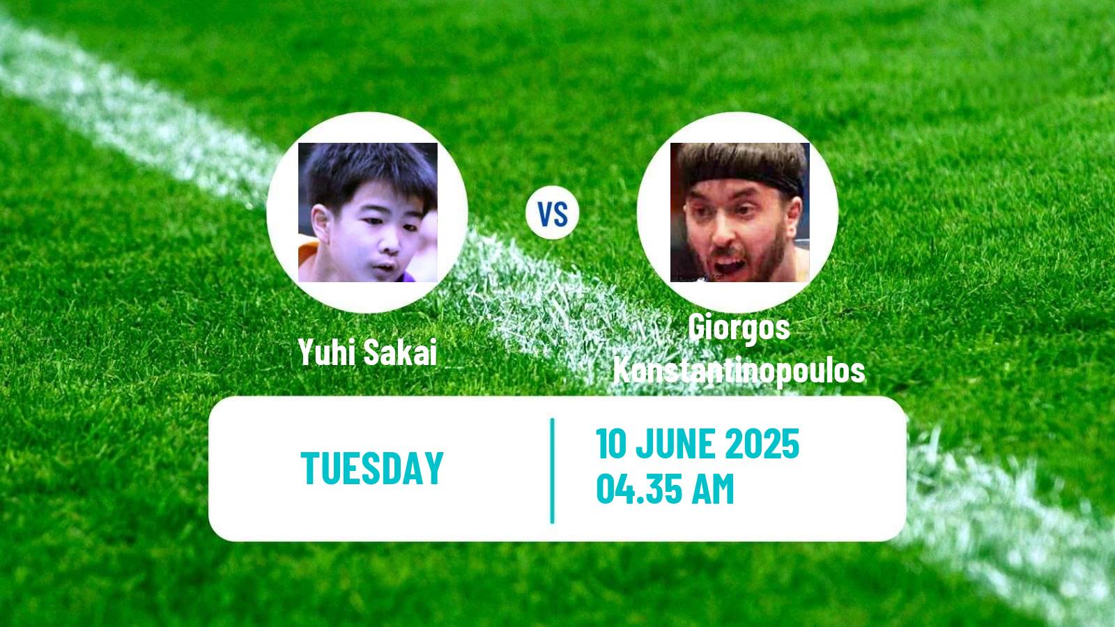 Table tennis Wtt Contender Skopje Men Yuhi Sakai - Giorgos Konstantinopoulos