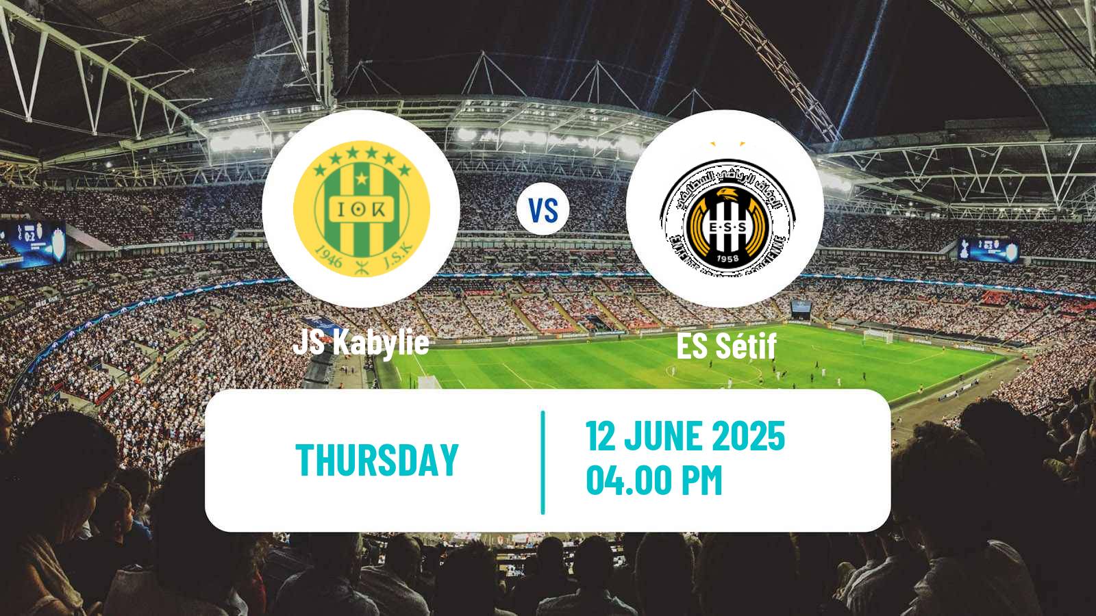 Soccer Algerian Ligue 1 Kabylie - ES Sétif