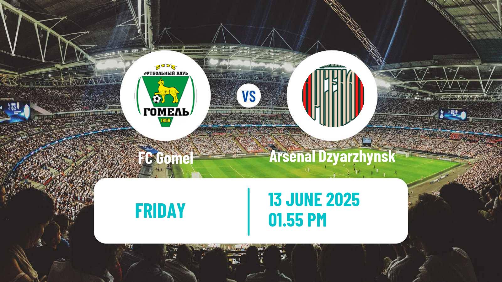 Soccer Belarusian Vysshaya Liga Gomel - Arsenal Dzyarzhynsk
