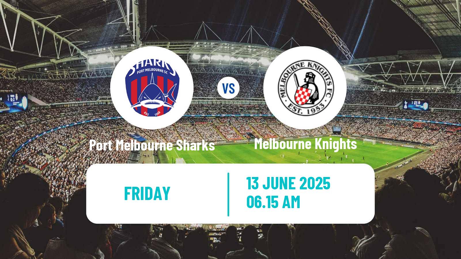 Soccer Australian NPL Victoria Port Melbourne Sharks - Melbourne Knights