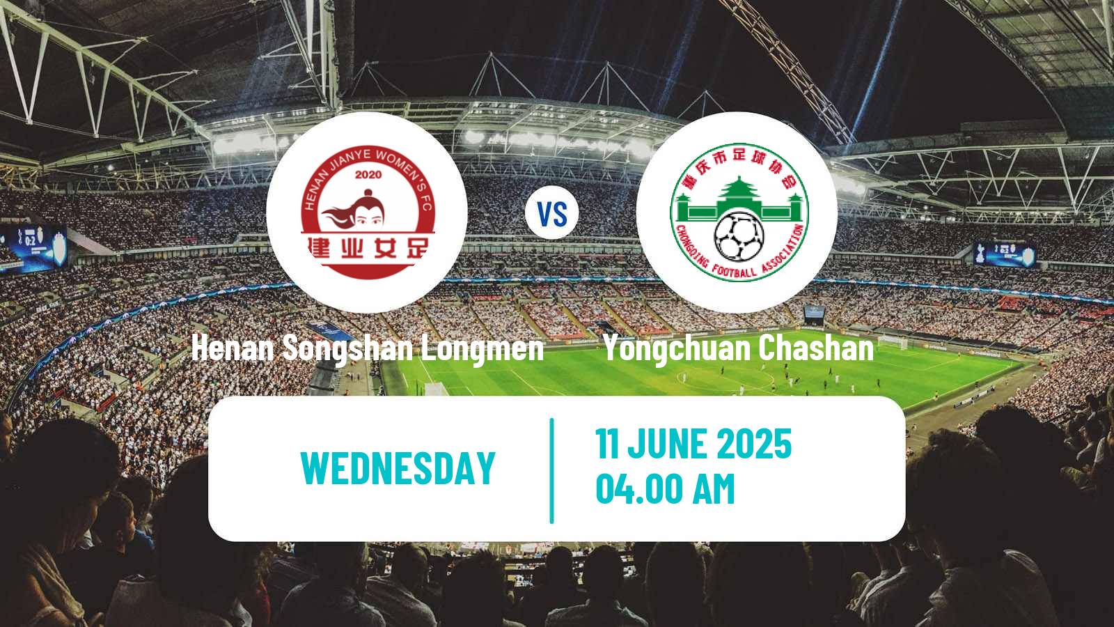 Soccer Chinese Super League Women Henan Songshan Longmen - Yongchuan Chashan