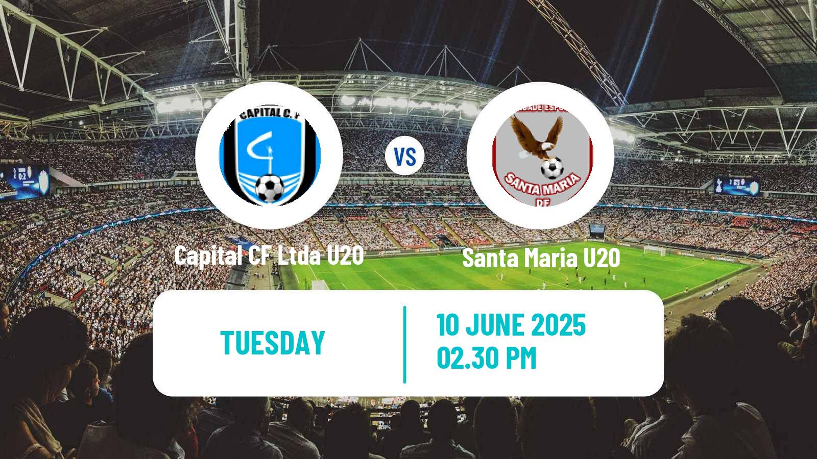 Soccer Brazilian Brasiliense U20 Capital CF Ltda U20 - Santa Maria U20