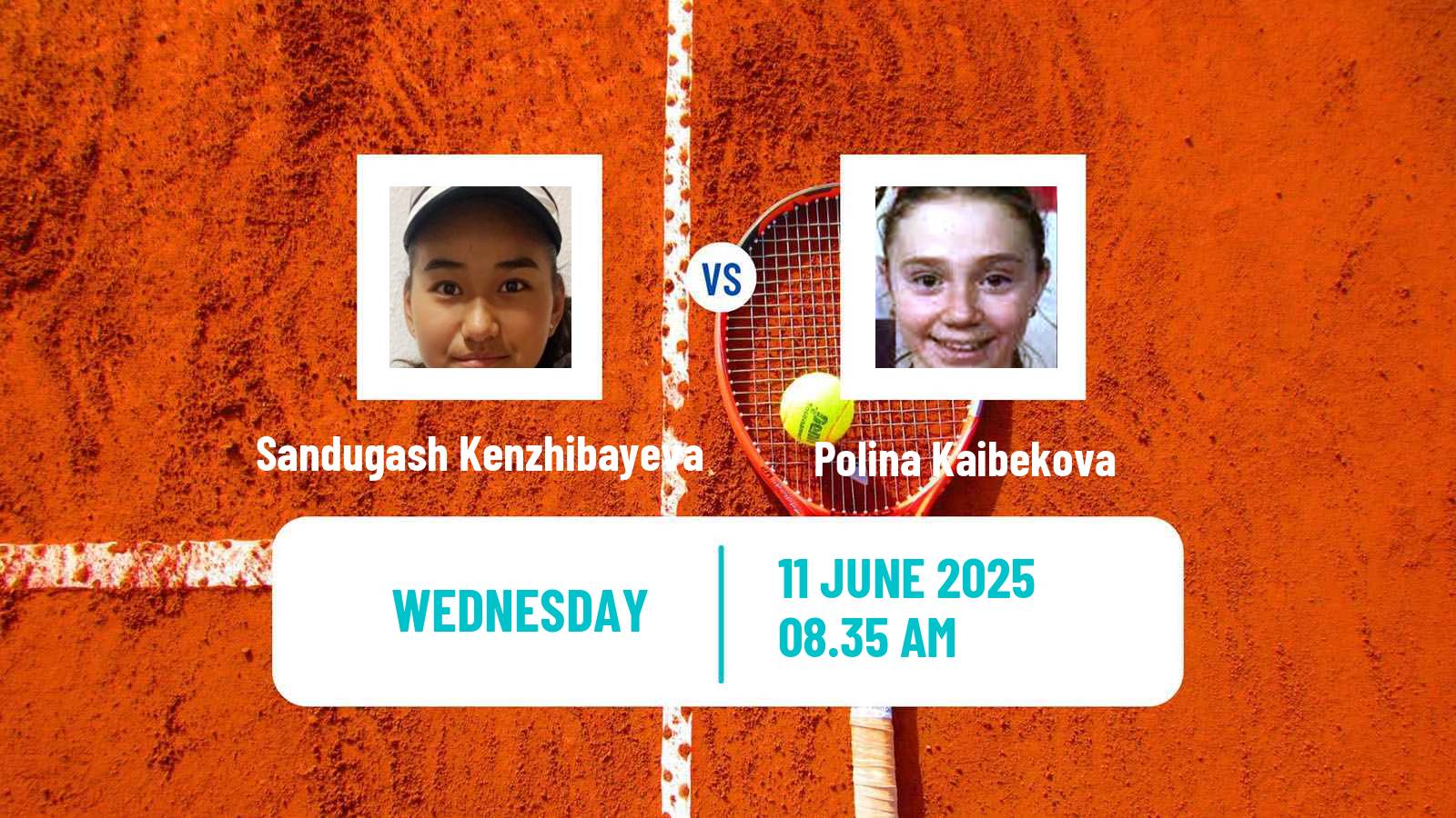 Tennis ITF W15 Tashkent 2 Women 2025 Sandugash Kenzhibayeva - Polina Kaibekova