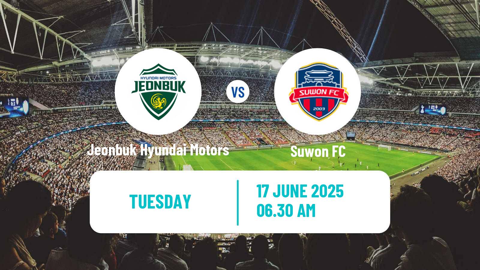 Soccer South Korean K-League 1 Jeonbuk Hyundai Motors - Suwon