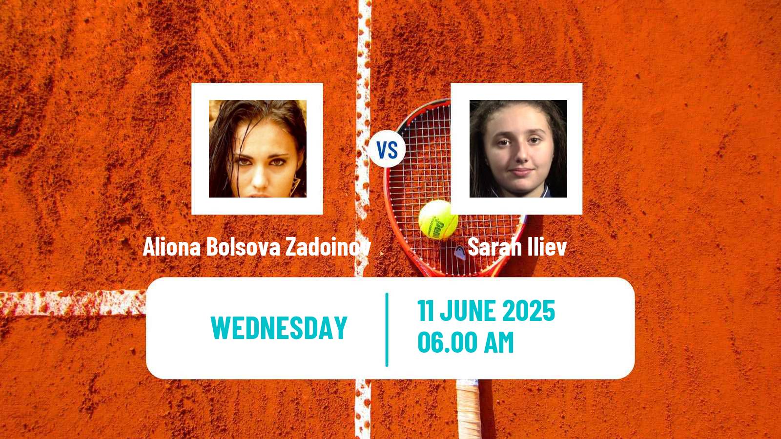 Tennis ITF W100 Biarritz Women Aliona Bolsova Zadoinov - Sarah Iliev