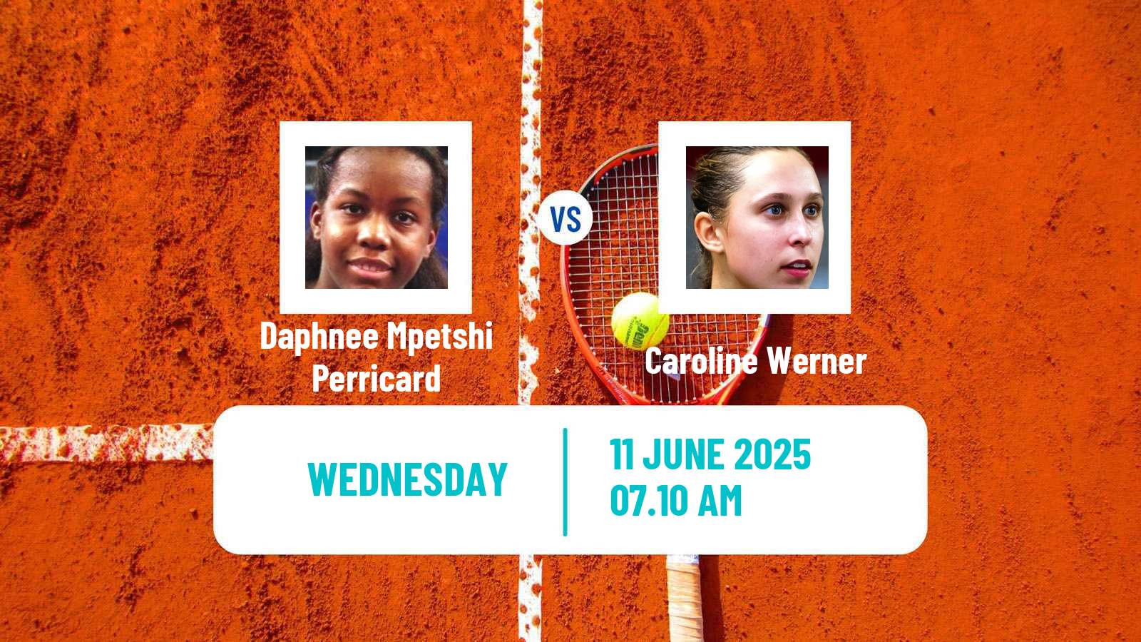 Tennis ITF W100 Biarritz Women Daphnee Mpetshi Perricard - Caroline Werner