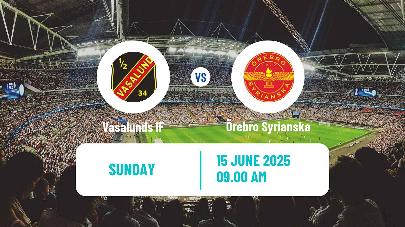 Soccer Swedish Division 1 Norra Vasalund - Örebro Syrianska