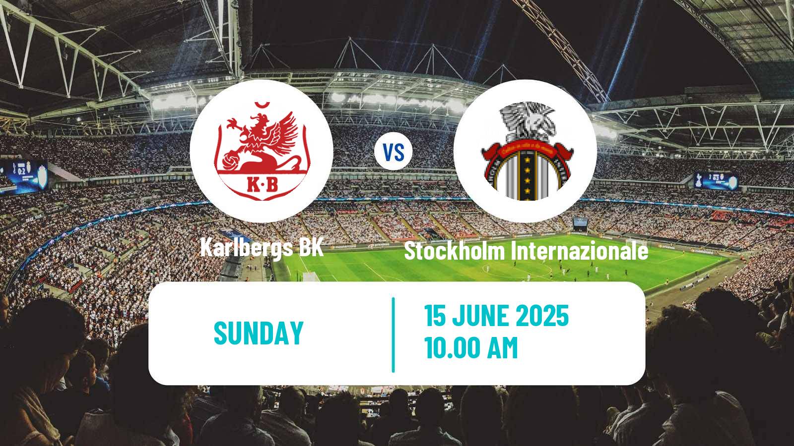 Soccer Swedish Division 1 Norra Karlberg - Stockholm Internazionale