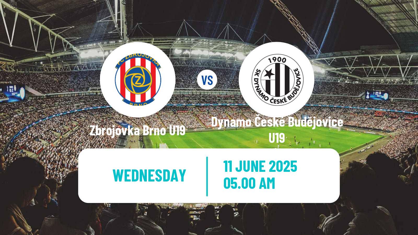 Soccer Czech U19 League Zbrojovka Brno U19 - Dynamo České Budějovice U19