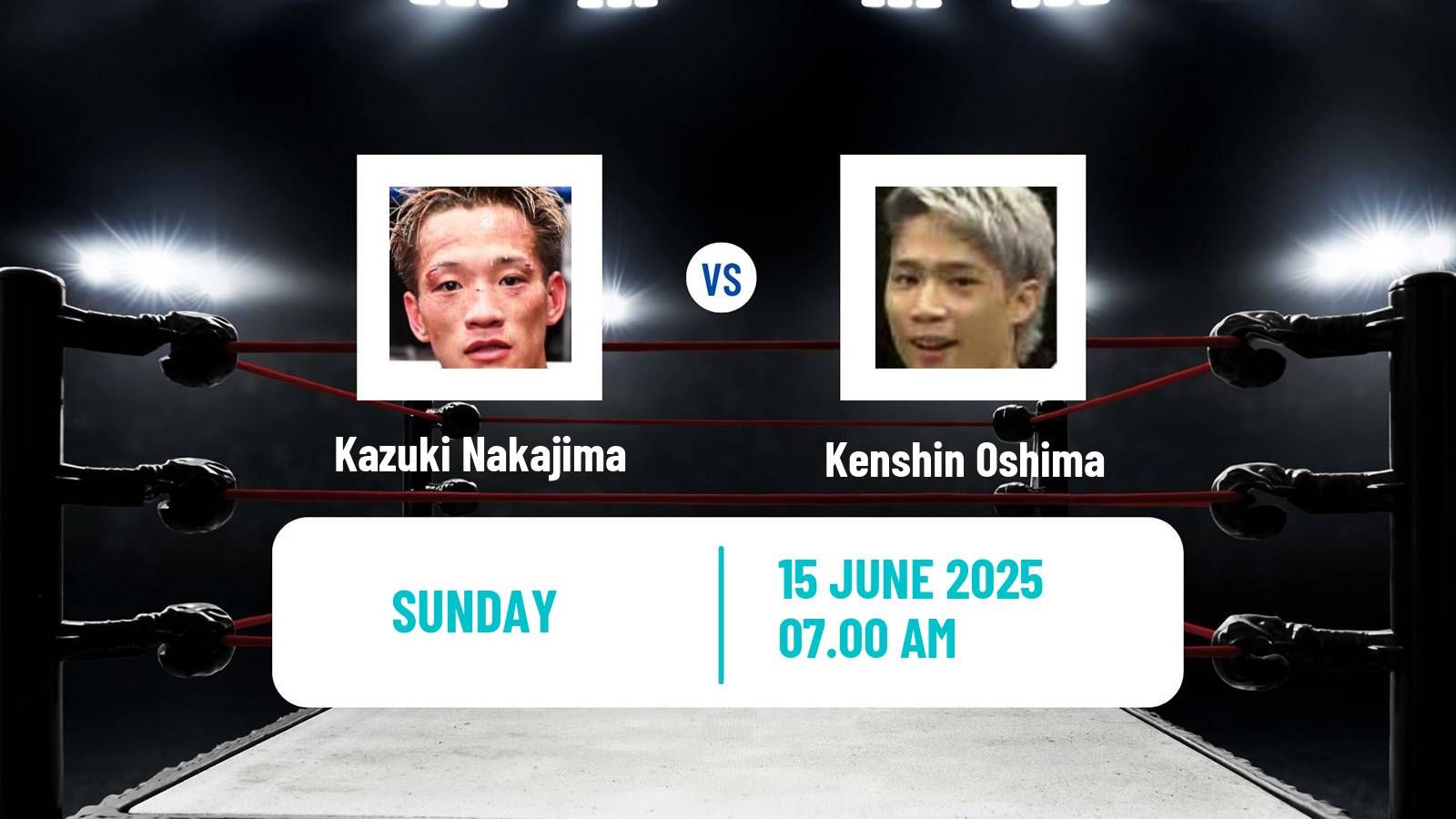 Boxing Super Bantamweight Opbf Title Men Kazuki Nakajima - Kenshin Oshima