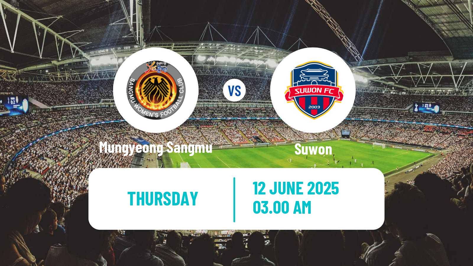 Soccer South Korean WK League Mungyeong Sangmu - Suwon