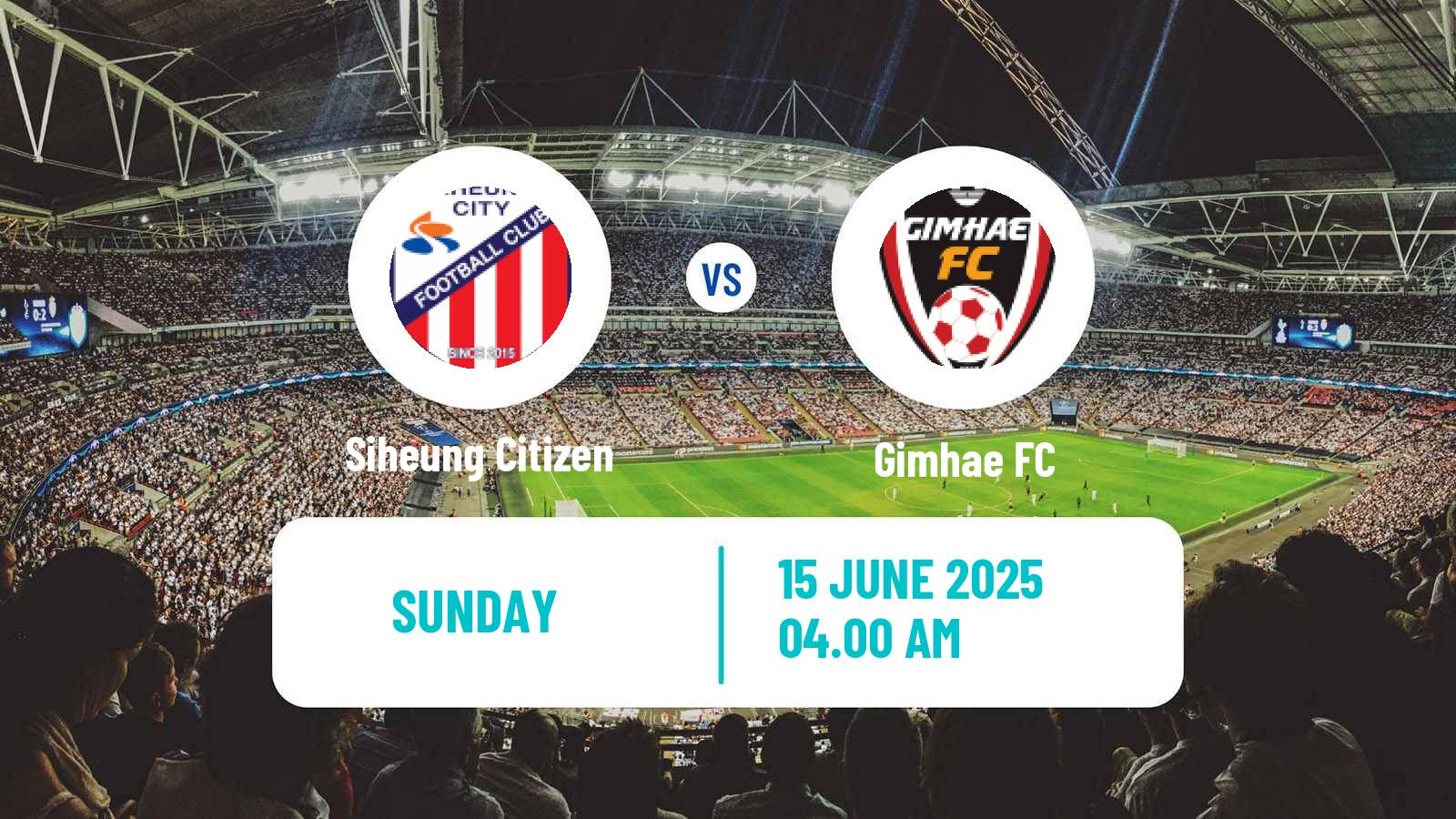 Soccer South Korean K3 League Siheung Citizen - Gimhae