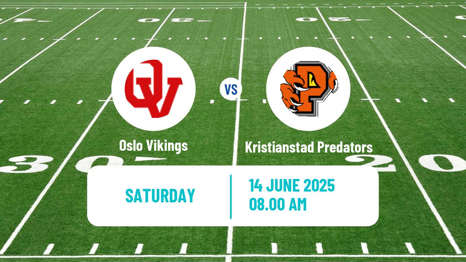 American football Swedish Superserien American Football Oslo Vikings - Kristianstad Predators