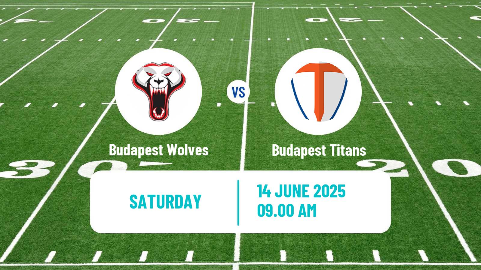 American football Hungarian HFL  American Football Budapest Wolves - Budapest Titans