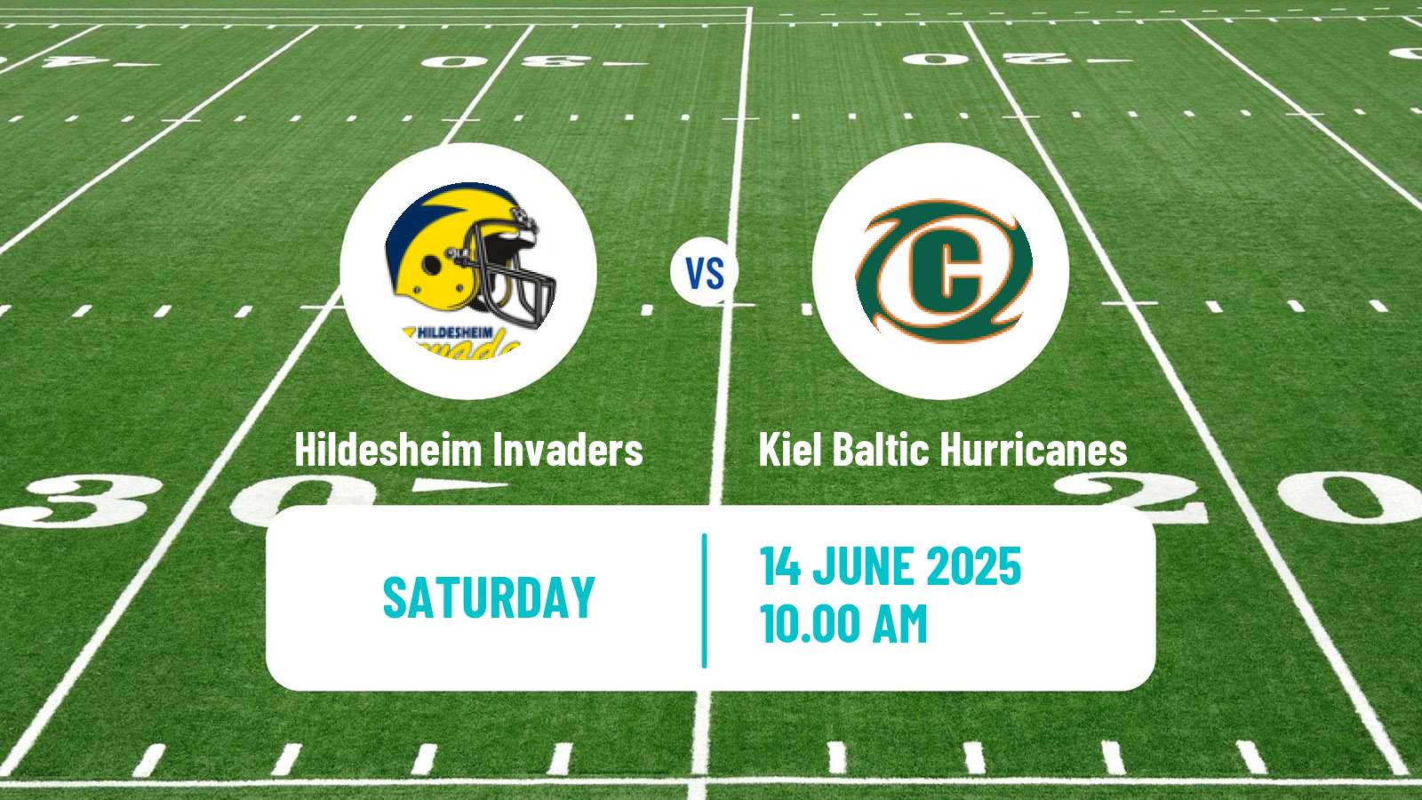 American football German GFL Hildesheim Invaders - Kiel Baltic Hurricanes