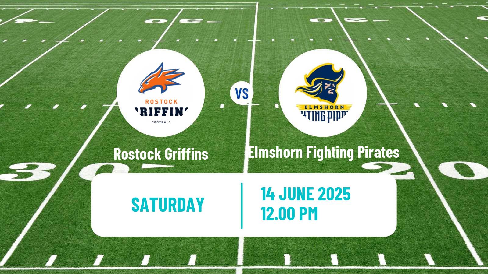 American football German GFL 2 Rostock Griffins - Elmshorn Fighting Pirates