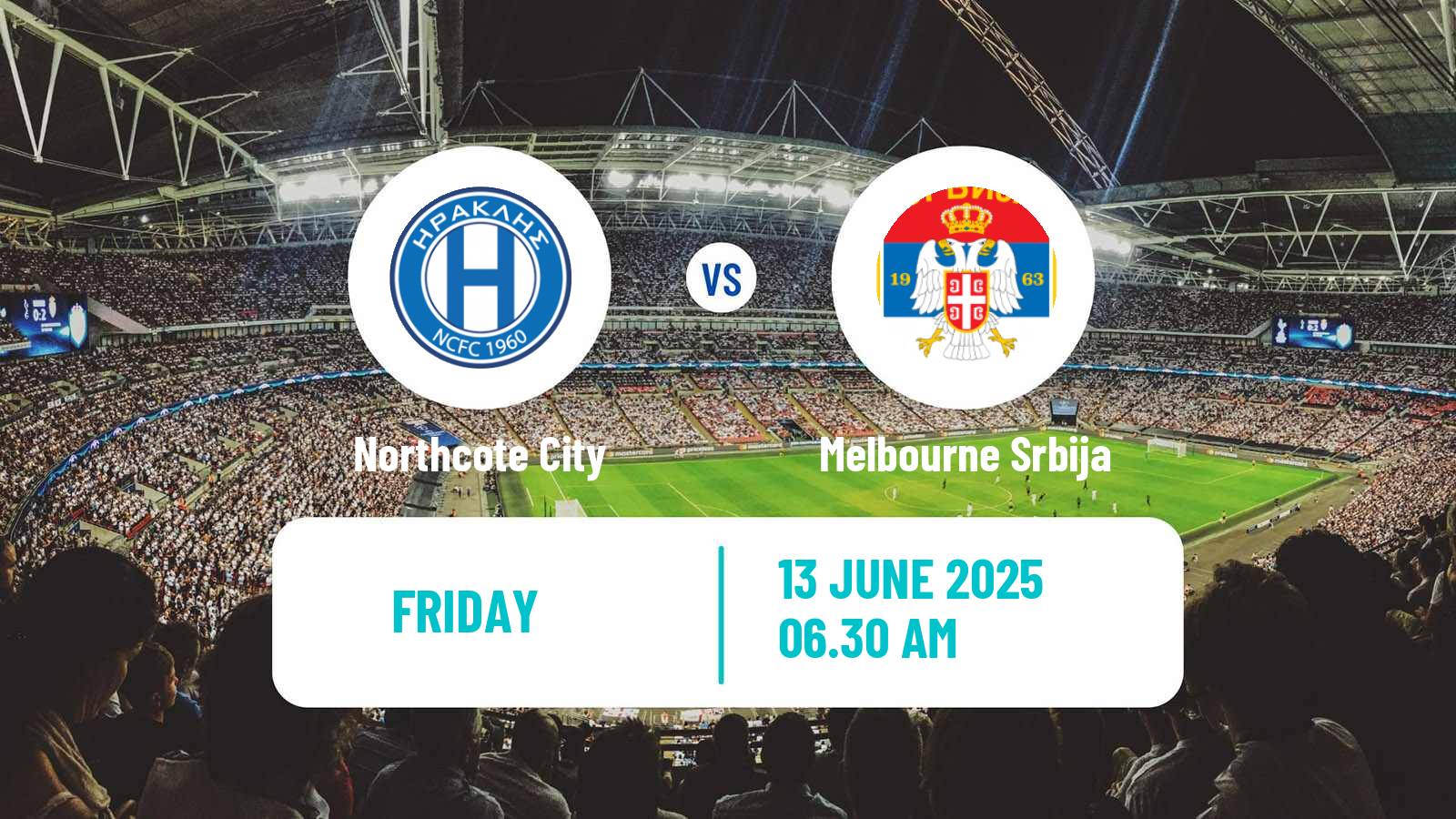Soccer Australian Victoria Premier League Northcote City - Melbourne Srbija