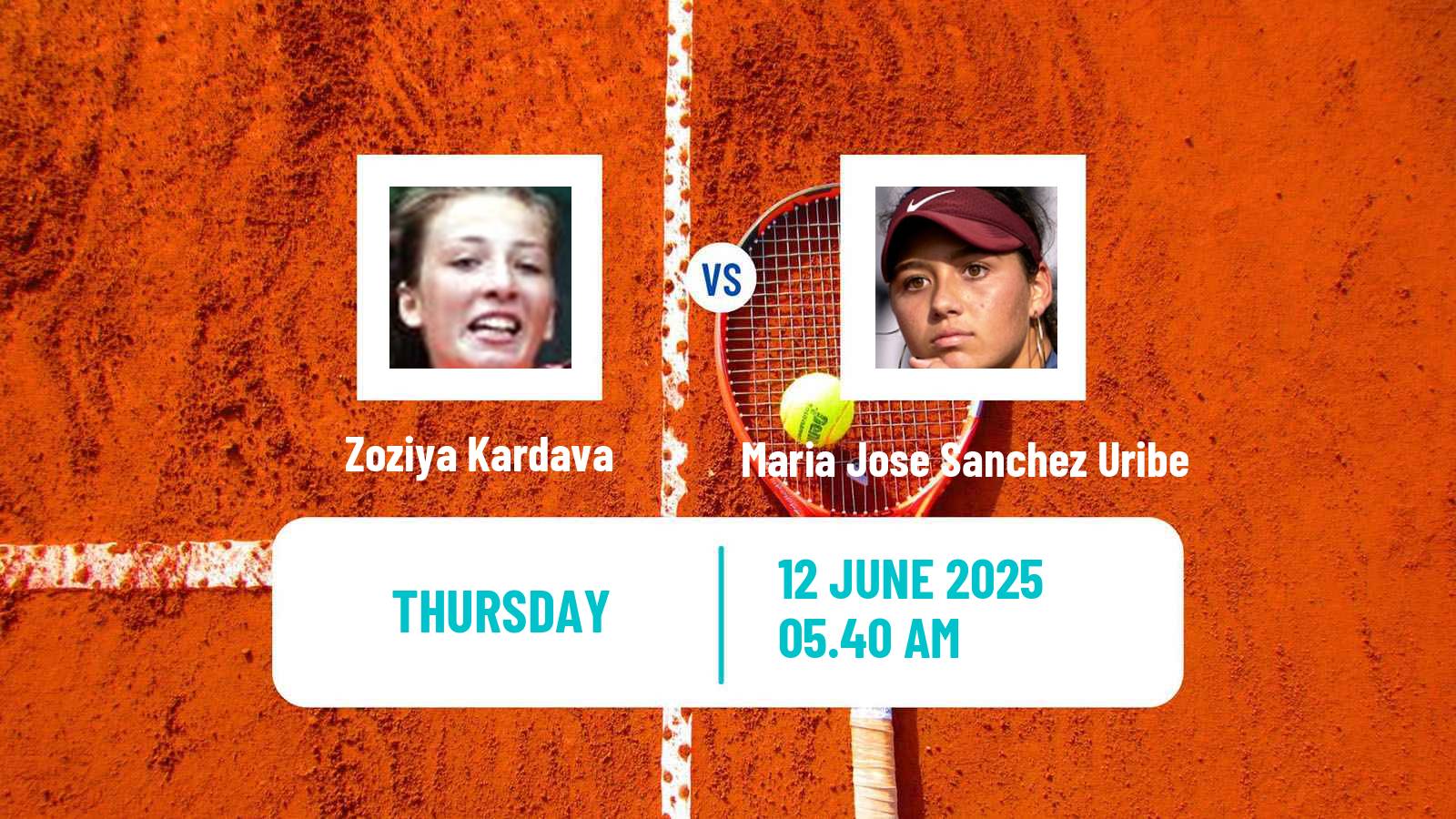 Tennis ITF W15 Kayseri 3 Women Zoziya Kardava - Maria Jose Sanchez Uribe