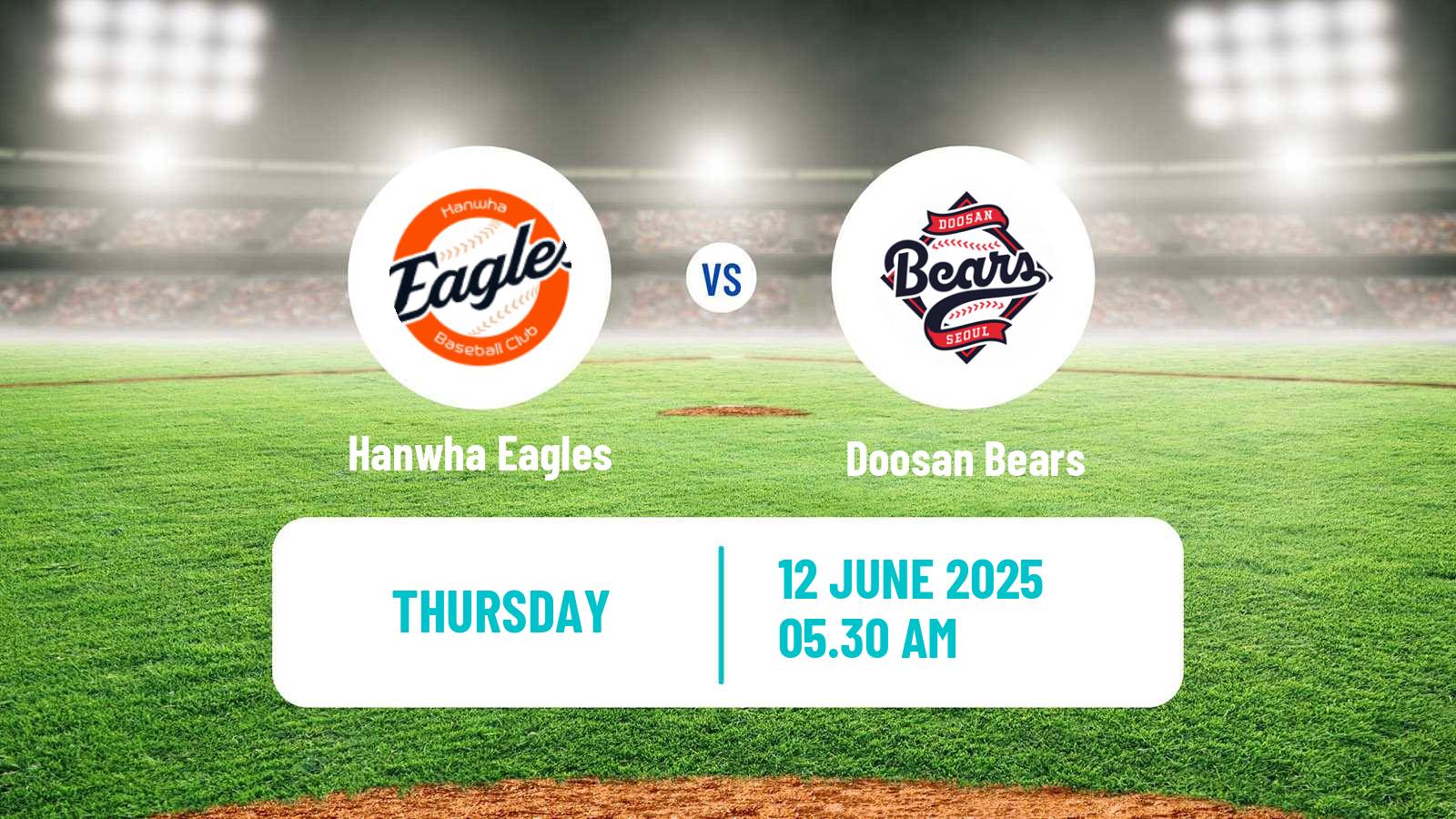 Baseball KBO Hanwha Eagles - Doosan Bears